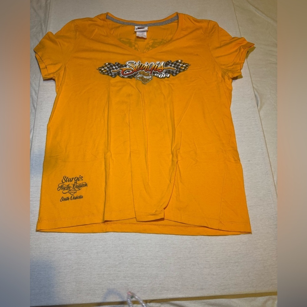 Harley-Davidson Orange Graphic Tee